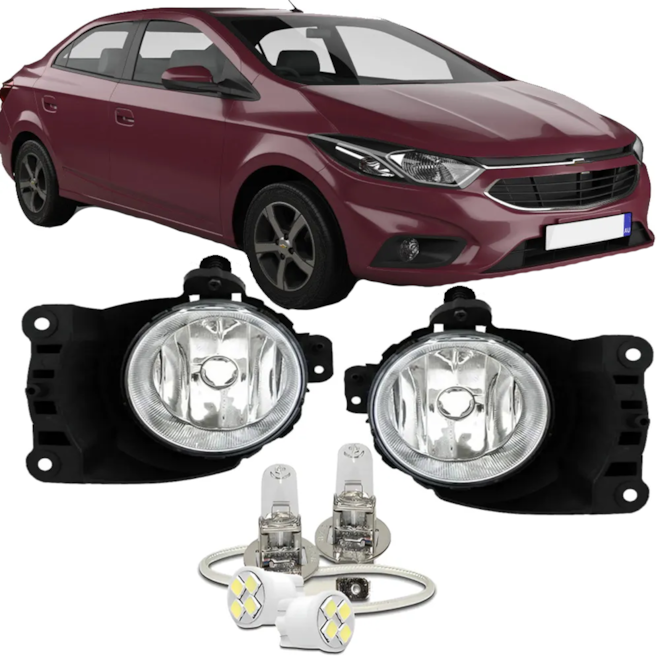 Kit Farol Milha ONIX 2012 a 2019 Com Lâmpada