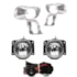 Kit Farol Milha PALIO 2001 a 2003 Cromado Chicote Botão Universal