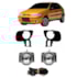 Kit Farol Milha PALIO 2001 a 2003 Preto Chicote Botão Universal