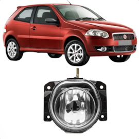 Kit Farol Milha PALIO 2001 a 2011 Sem Lado Sem Lâmpada