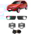 Kit Farol Milha PALIO 2005 a 2010 Preto com Lâmpada