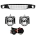 Kit Farol Milha PALIO 2010 a 2012 Friso Aro Cromado Chicote Botão Universal