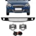 Kit Farol Milha PALIO 2010 a 2012 Friso Cromado Chicote Botão Universal