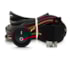 Kit Farol Milha PALIO WAY 2009 a 2014 Cinza Aro Cromado Chicote Botão Universal