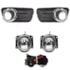 Kit Farol Milha PALIO WAY 20142016 Preto Aro Cromado Chicote Botão Universal