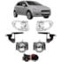 Kit Farol Milha Punto 2007 a 2012 Cromado Com Lâmpada