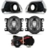 Kit Farol Milha SANDERO 2015 a 2019 Aro Cromado Chicote Botão Universal