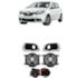 Kit Farol Milha SANDERO 2020 a 2024 Aro Cromado Chicote Botão Universal