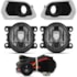 Kit Farol Milha SANDERO 2020 a 2024 Aro Cromado Chicote Botão Universal