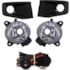 Kit Farol Milha Saveiro G6 2013 a 2016 Preto Sem Lâmpada