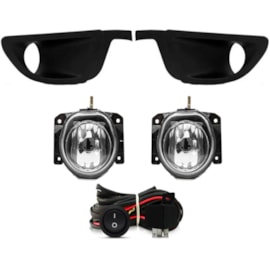 Kit Farol Milha Siena EL 2013 a 2016 Preto Com Lâmpada Kit Farol Milha Siena EL 2013 a 2016 Preto Com Lâmpada
