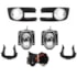 Kit Farol Milha STILO 2007 a 2011 Aro Cromado Chicote Botão Universal