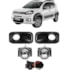 Kit Farol Milha UNO 2015 a 2017 Chicote Botão Universal