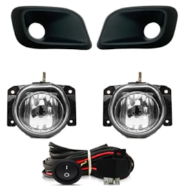 Kit Farol Milha UNO 20172020 Chicote Botão Universal