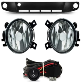 Kit Farol Milha Up 2014 a 2016 Preto Com Lâmpada Kit Farol Milha Up 2014 a 2016 Preto Com Lâmpada