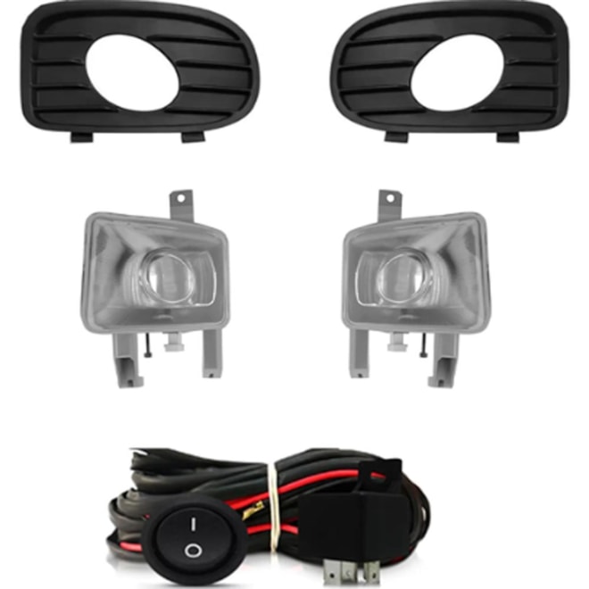Kit Farol Milha VECTRA 2000 a 2002 Chicote Botão Universal