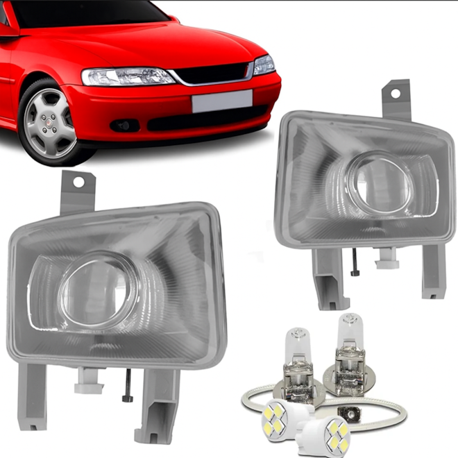 Kit Farol Milha VECTRA 2000 a 2006 Com Lâmpada Kit Farol Milha VECTRA 2000 a 2006 Com Lâmpada