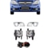 Kit Farol Milha VECTRA 2006 a 2009 Cromado Chicote Botão Universal
