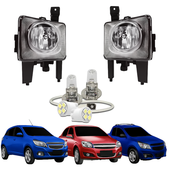 Kit Farol Milha VECTRA 2007 a 2025 Com Lâmpada Kit Farol Milha VECTRA 2007 a 2025 Com Lâmpada