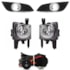 Kit Farol Milha VECTRA 2009 a 2011 Aro Cromado Chicote Botão Universal