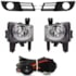 Kit Farol Milha VECTRA GT 2006 a 2009 Preto Com Lâmpada