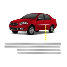 Kit Friso Lateral SIENA PALIO WEEKEND 08/12 2 Pts Adaptável Kit Friso Lateral SIENA PALIO WEEKEND 08/12 2 Pts Adaptável