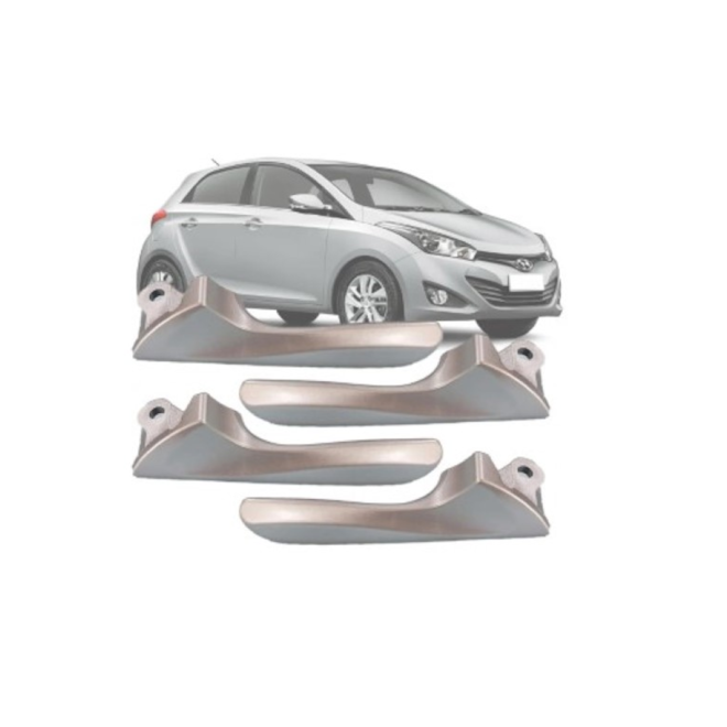 Kit Gatilho Maçaneta HB20 2013 a 2020 Grafite Kit Gatilho Maçaneta HB20 2013 a 2020 Grafite