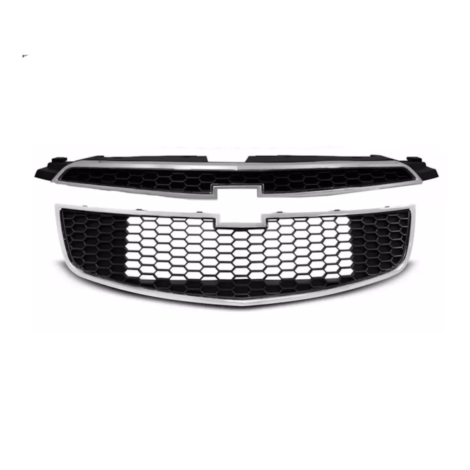 Kit Grade CRUZE 2 pecas 11 À 14 Superior Inferior Preto Kit Grade CRUZE 2 pecas 11 À 14 Superior Inferior Preto