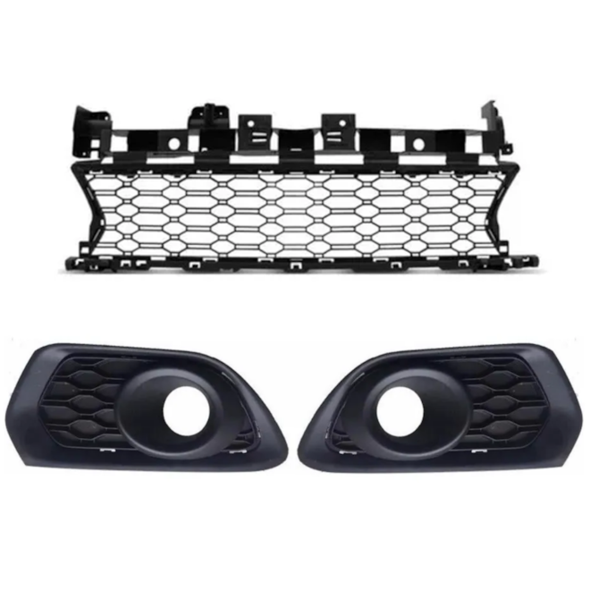 Kit Grade Milha Parachoque SANDERO 2015 a 2017 Com Furo Kit Grade Milha Parachoque SANDERO 2015 a 2017 Com Furo