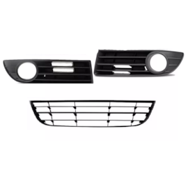 Kit Grade Parachoque POLO 07 A 11 3 Peças Com Furo Kit Grade Parachoque POLO 07 A 11 3 Peças Com Furo