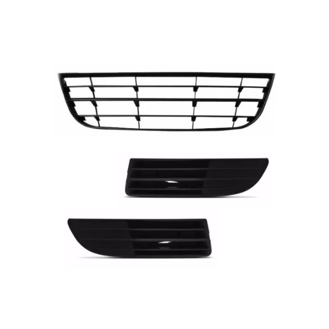 Kit Grade Parachoque POLO 07 À 11 3 Peças S Milha Kit Grade Parachoque POLO 07 À 11 3 Peças S Milha