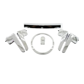 Kit Maçaneta Aro Botão Friso Painel FOX CROSSFOX SPACEFOX 03 a 09 4 Portas Cromado Kit Maçaneta Aro Botão Friso Painel FOX CROSSFOX SPACEFOX 03 a 09 4 Portas Cromado