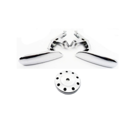 Kit Maçaneta Tampa Combustível 206 98 a 07 207 08 a 10 2 Portas Cromo Acetinado Kit Maçaneta Tampa Combustível 206 98 a 07 207 08 a 10 2 Portas Cromo Acetinado