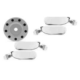 Kit Maçaneta Tampa Combustível 206 98 a 07 207 08 a 10 4 Portas Cromado Kit Maçaneta Tampa Combustível 206 98 a 07 207 08 a 10 4 Portas Cromado
