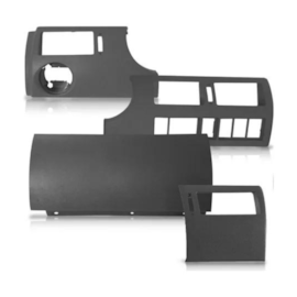 Kit Moldura Painel GOL G3 2000/2005 Cinza Flanel (4 peças)