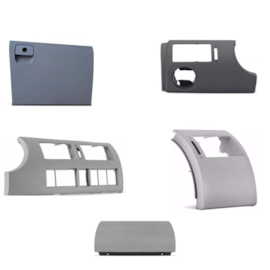 Kit Moldura Painel+tela Difusor GOL G3 PARATI Cinza 8 Pçs Kit Moldura Painel+tela Difusor GOL G3 PARATI Cinza 8 Pçs