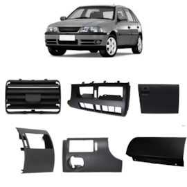 Kit Painel GOL PARATI SAVEIRO G3 Preto (9 peças)