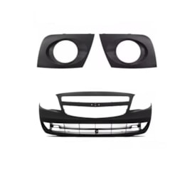 Kit Parachoque AGILE 10 a 13 Com Furo Dianteiro 3 Peças