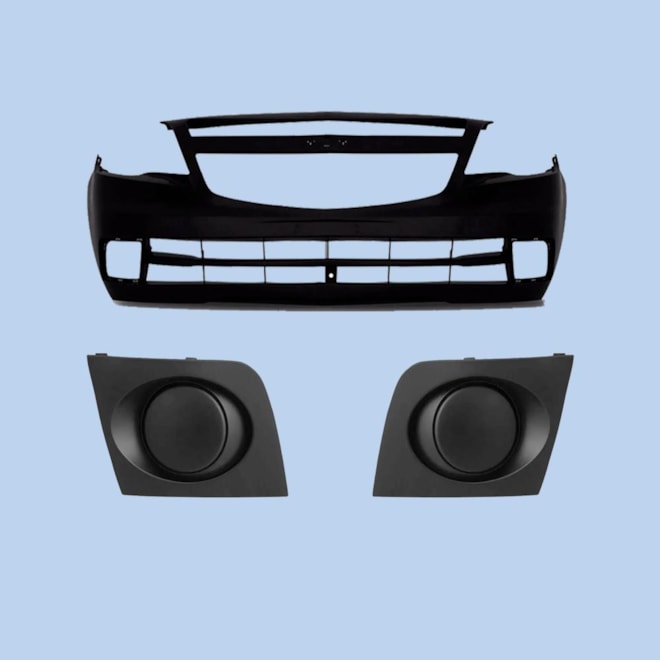 Kit Parachoque AGILE 10 a 13 Dianteiro Sem Milha 3 Peças Kit Parachoque AGILE 10 a 13 Dianteiro Sem Milha 3 Peças