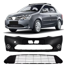 Kit Parachoque ETIOS 13 À 16 Dianteiro 2 Peças Kit Parachoque ETIOS 13 À 16 Dianteiro 2 Peças