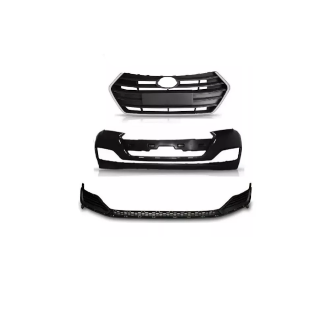 Kit Parachoque HB20 HATCH 16 17 18 3 Peças