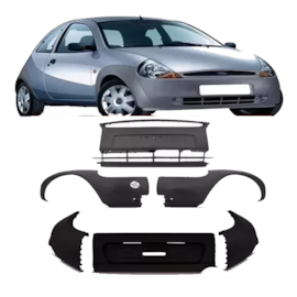 Kit Parachoque KA 97 a 00 Dianteiro Traseiro 6 Peças Kit Parachoque KA 97 a 00 Dianteiro Traseiro 6 Peças