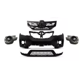 Kit Parachoque KWID 16 a 20 Dianteiro Sem Furo 5 Peças
