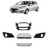 KIT PARACHOQUE NEW FIESTA 14/17 DIANTEIRO C/M CINZA (5 PÇS)