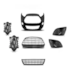 KIT PARACHOQUE NEW FIESTA 14/17 DIANTEIRO C/M CINZA (7 PÇS)