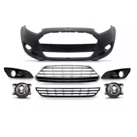 KIT PARACHOQUE NEW FIESTA 14/17 DIANTEIRO C/M CROMADO (7 PÇS)
