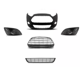 KIT PARACHOQUE NEW FIESTA 14/17 DIANTEIRO S/M CINZA (5 PÇS)