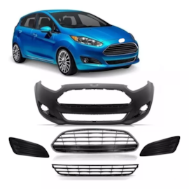 KIT PARACHOQUE NEW FIESTA 14/17 DIANTEIRO S/M CROMADO (5 PÇS)