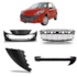 KIT PARACHOQUE PEUGEOT 207 09/14 S/M (4 PEÇAS) GRADE PRETA