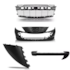 KIT PARACHOQUE PEUGEOT 207 09/14 S/M (4 PEÇAS) GRADE PRETA